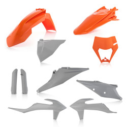 Kit complet plastice KTM 20-23 Acerbis Orange Grey Kit complet plastice KTM 20-23 Acerbis Orange Grey