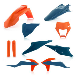 Kit complet plastice KTM 20-23 Acerbis Blue Orange Kit complet plastice KTM 20-23 Acerbis Blue Orange