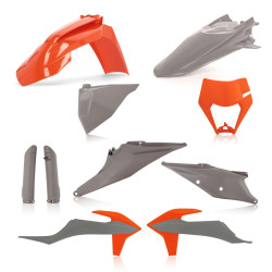 Kit complet plastice KTM 20-23 Acerbis Grey Orange Kit complet plastice KTM 20-23 Acerbis Grey Orange