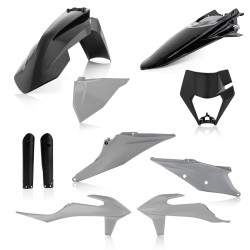 Kit complet plastice KTM 20-23 Acerbis Black Grey Kit complet plastice KTM 20-23 Acerbis Black Grey
