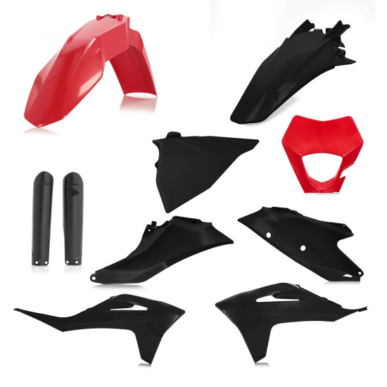 Kit complet plastice GAS GAS EC/EC-F 21-22 Black Red Acerbis