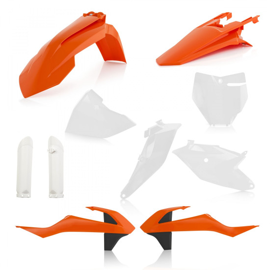 Kit complet plastice KTM SX 85 18-24 Acerbis White Orange