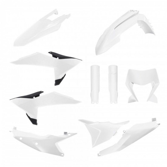 Kit complet plastice KTM EXC TBI 150/500 2026 Polisport White