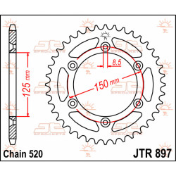 Pinion otel KTM 125-890 JT 53 dinti Pinion otel KTM 125-890 JT 53 dinti