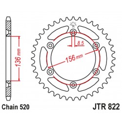 Pinion spate Husqvarna CR/WR 92-12 JT Pinion spate Husqvarna CR/WR 92-12 JT