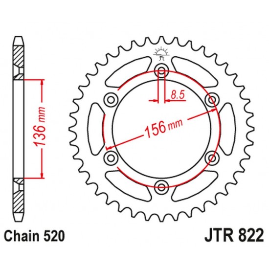 Pinion spate Husqvarna CR/WR 92-12 JT